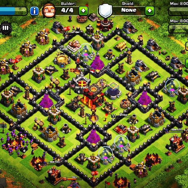 Village Clash Of Clan Hdv 10 Village hdv 10 - Jeux 2 mario